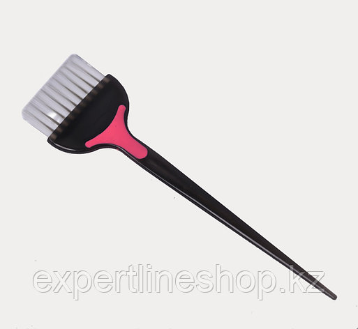 Кисть для окраски волос, с розовой вставкой, широкая, фото 2