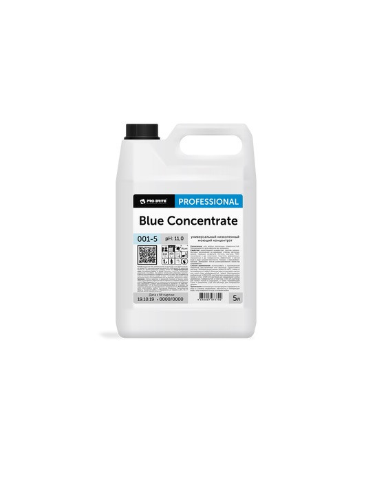 Низкопенный моющий концентрат для ежедневной и генеральной уборки BLUE CONCENTRATE 5 л. - фото 1 - id-p104296396