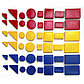 Логические блоки Дьенеша (набор объемных геометрических пластиковых фигур), фото 7