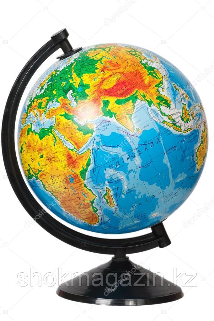 Глобус физический настольный диаметр 21см