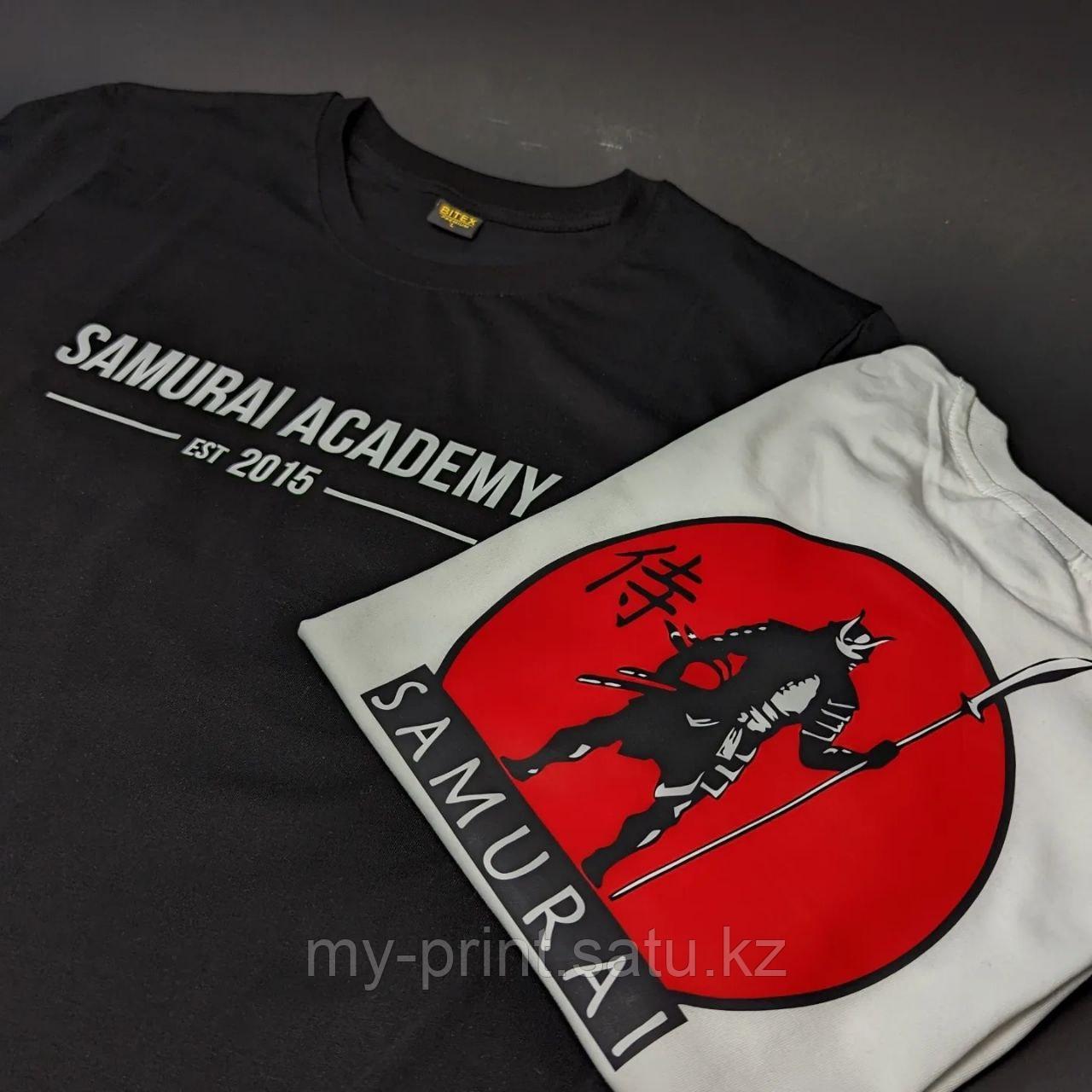 Стильная футболка с самураем - фото 1 - id-p104732392