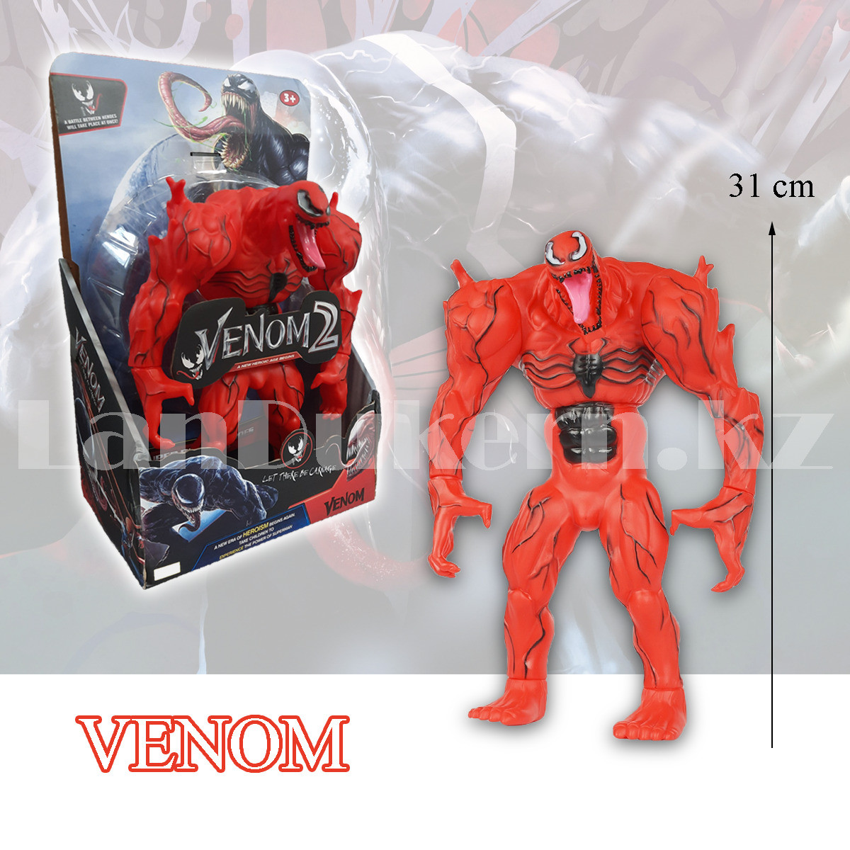 Детская фигурка с подвижными плечевыми суставами Веном Venom красный - фото 1 - id-p104727943
