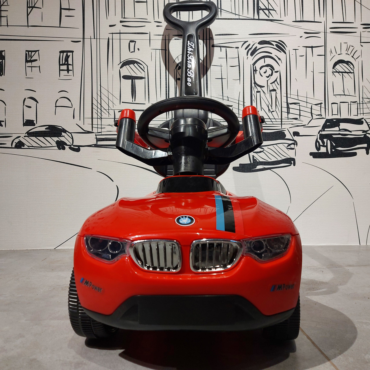 Четкий Толокар "BMW" с родительской ручкой и боковыми поручнями. Kaspi RED. Рассрочка. - фото 4 - id-p104826188