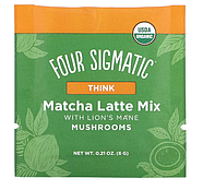 Four Sigmatic, Think, смесь мачта латте с ежовиком гребенчатым, 10 пакетиков по 6 г (0,21 унции), фото 3