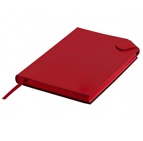 Ежедневник недатированный А5, CHARM со скошенным углом Красный/ окрас красный, фото 2