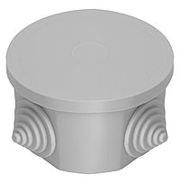 Коробка разветвительная STEKKER EBX20-34-44, 75*75*40мм, 4 ввода, IP44, светло-серая (GE41237)