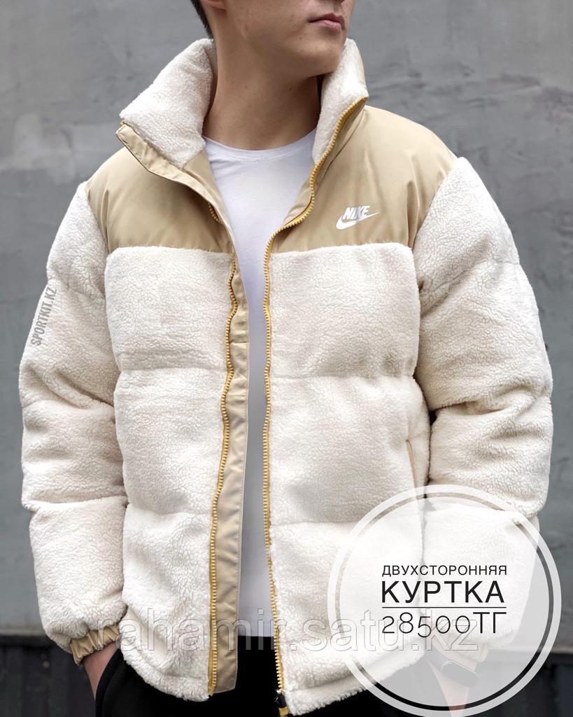 Мужская куртка Nike 7222 Тедди, бежевая