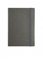 Записная книжка А5, AGNES new эластичная модель на резинке, серый