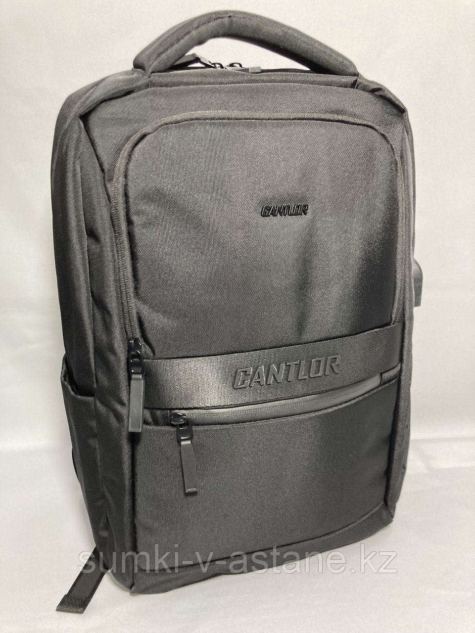 Деловой стильный рюкзак для города "CANTLOR",с отделом под ноутбук. Высота 44 см, ширина 30 см, глубина 13 см. - фото 1 - id-p57843806
