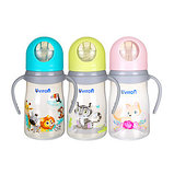 Бутылочка для кормления с широким горлышком ZOO 250 мл 0+, Uviton, BPA-free, фото 2