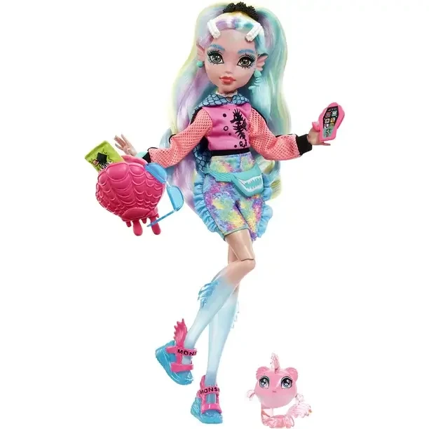 Кукла Monster High, Монстер Хай Лагуна Блю с питомцем Пираньей
