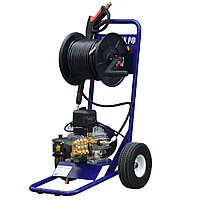 Мобильный аппарат для промывки канализации и мойки поверхностей Посейдон Е2-110-12