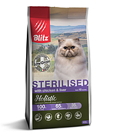 BLITZ CHICKEN &LIVER FOR STERILISED / низкозерновой корм для СТЕРИЛИЗОВАННЫХ КОШЕК/ КУРИЦА & ПЕЧЕНЬ/0,4 кг