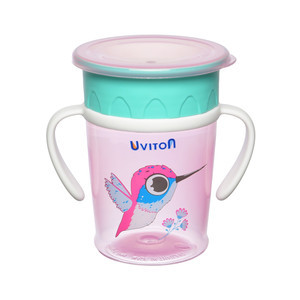Поильник-непроливайка тренировочный 270 мл Uviton, пластик BPA-free, фото 1