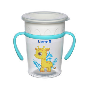 Поильник-непроливайка тренировочный 270 мл Uviton, пластик BPA-free, фото 1