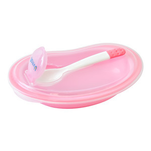 Контейнер для детской еды на прогулку, 2 секции, с ложечкой и отсеком для ложки, 6+ UVITON, фото 1