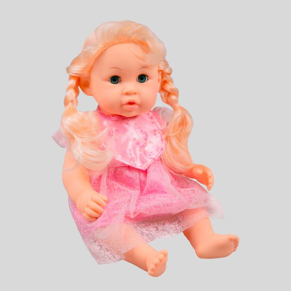 Интерактивная кукла с аксессуарами блондинка в розовом WeiTai - фото 7 - id-p104844403