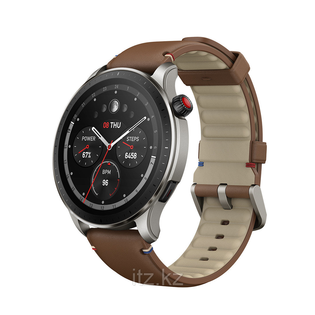 Смарт часы Amazfit GTR 4 A2166 Vintage Brown Leather - фото 1 - id-p104691873