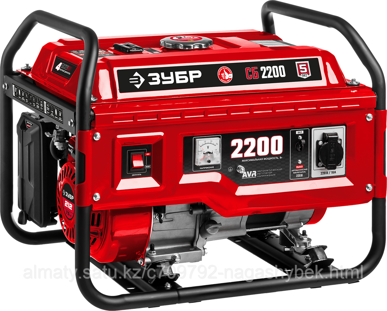 Бензиновый генератор ЗУБР СБ-2200, 2.2 кВт, серия "Мастер"