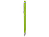 Ручка-стилус шариковая Jucy Soft с покрытием soft touch, зеленое яблоко (Р), фото 3