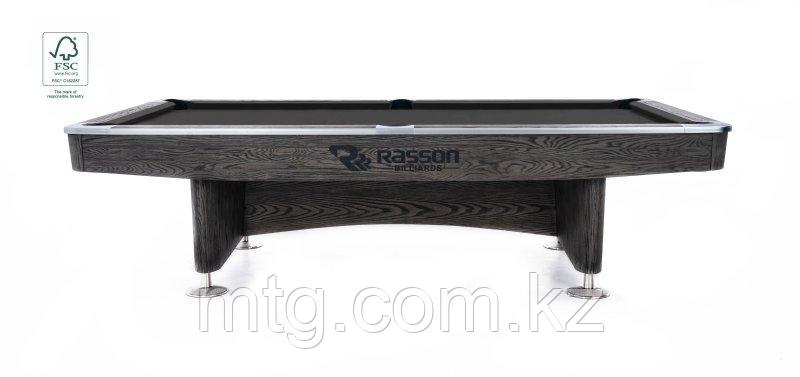 Бильярдный стол для пула "Rasson Challenger Plus" 9 ф (серый, массив дуба, плита 28 мм) - фото 6 - id-p104855714