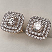 Золотые серьги 750 пробы с бриллиантами 1,3Ct VS2-SI1/K-H, VG-Cut, фото 8