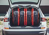 Чехлы для хранения автомобильных колес, 4 штуки, размер от 13” до 20”, цвет черный/красный, фото 6