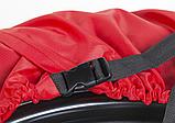 Чехлы для хранения автомобильных колес, 4 штуки, размер от 13” до 20”, цвет черный/красный, фото 8