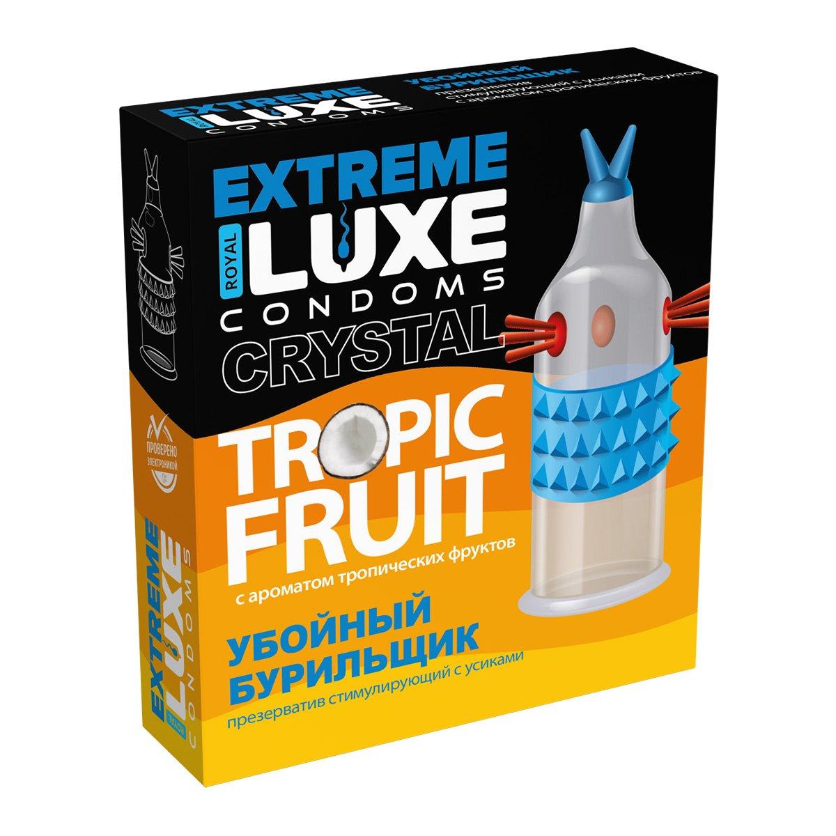 Презерватив Luxe Extreme "Убойный бурильщик" (тропические фрукты), 1 штука