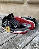 Крос Nike Jordan Flight 4 чер сер крас зии 068-24, фото 4