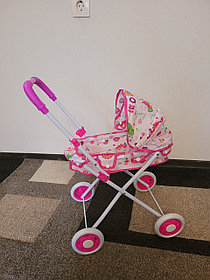 Игрушечная коляска для кукол К333 розовый