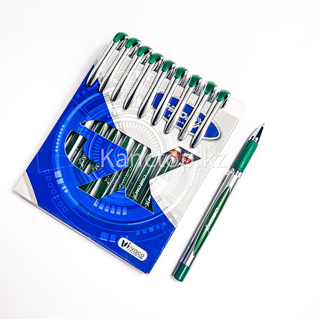 Ручка шариковая UNI-MAX CHROMX Зеленая, фото 2