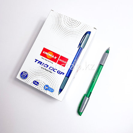 Ручка шариковая UNI-MAX TRIO DC GP синего цвета, фото 2