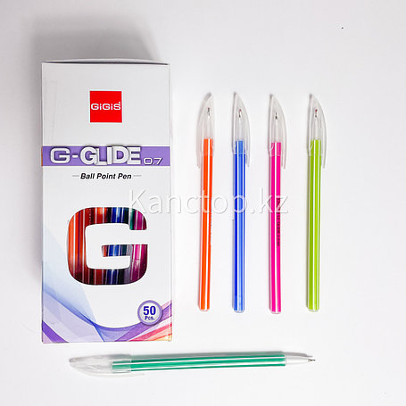 Ручка шариковая UNI-MAX G-GLIDE 0.7мм синяя, фото 2