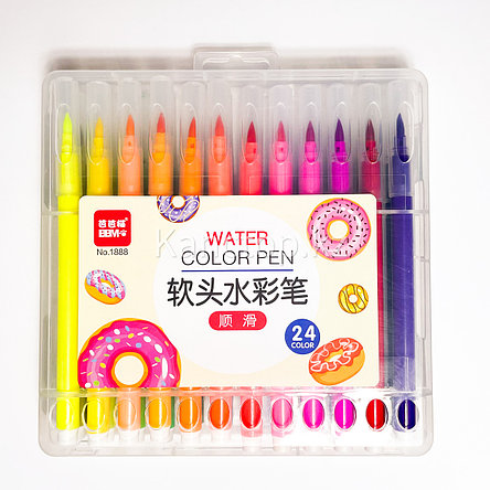 Набор фломастеров Water Colour Pen, 24 штуки, фото 2