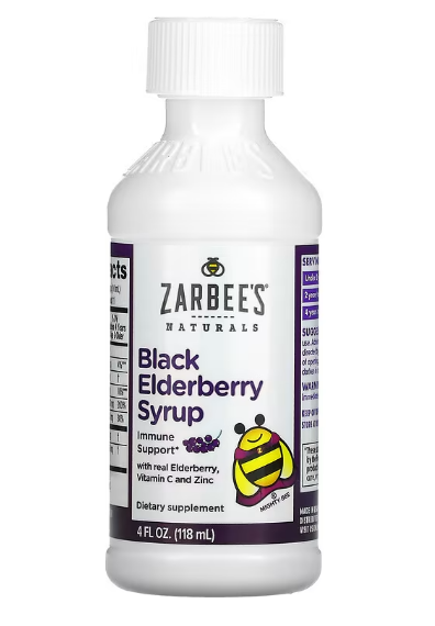 Zarbee's, Сироп из черной бузины с натуральной бузиной, витамином С и цинком, для детей от 2 лет, 118 мл (4 жи - фото 4 - id-p104872907