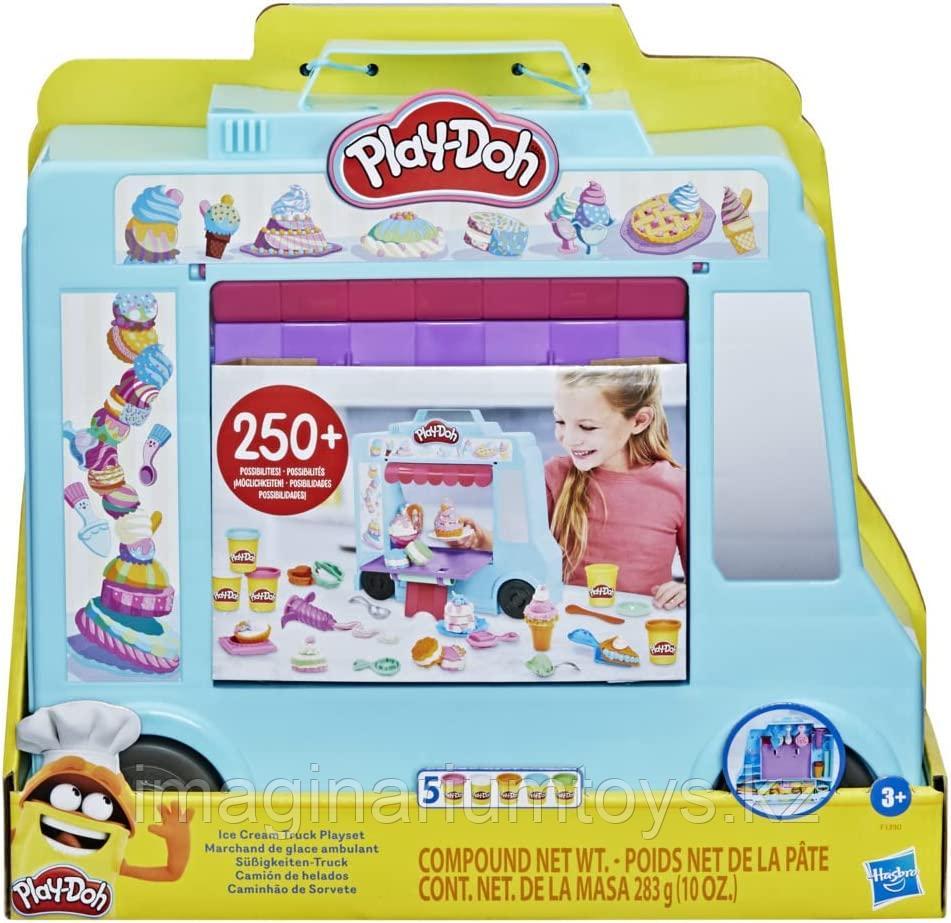 Пластилин Play-Doh Плейдо набор с формочками «Грузовичок с мороженым», фото 1