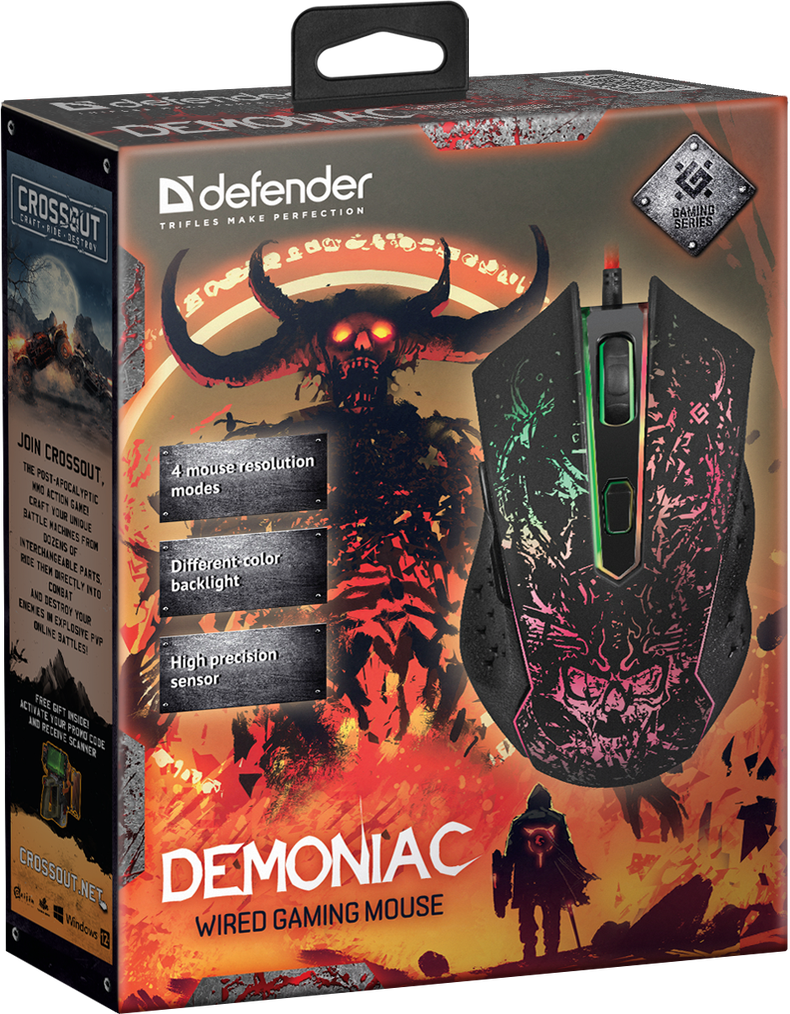 Мышь Defender Demoniac GM-540L 52540