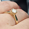 Золотое кольцо с бриллиантами 0.462Сt SI2/J, VG - Cut, фото 6