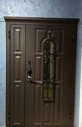 Входная дверь МетаЛюкс М860/6 2050x1200 мм Эмаль, фото 2