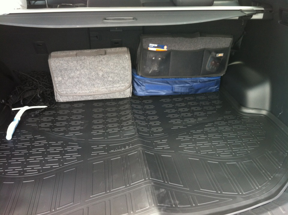 Коврики в багажник для Hyundai Santa Fe 5 мест (2012-2018) - фото 3 - id-p104885831