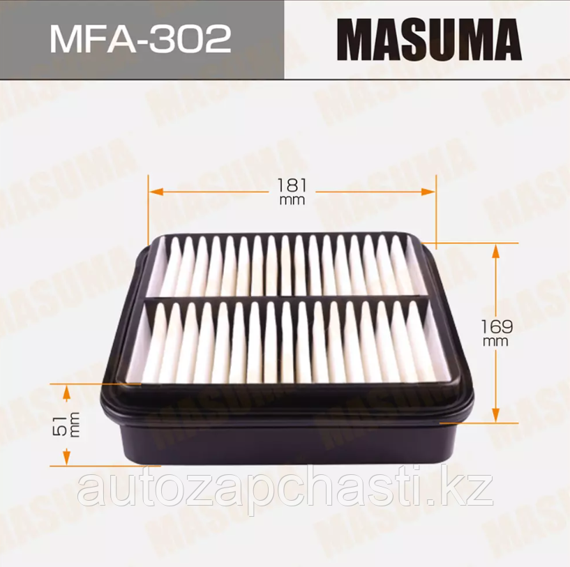 MASUMA Воздушный фильтр для TOYOTA 5EFE, 4EFE - фото 1 - id-p104886521