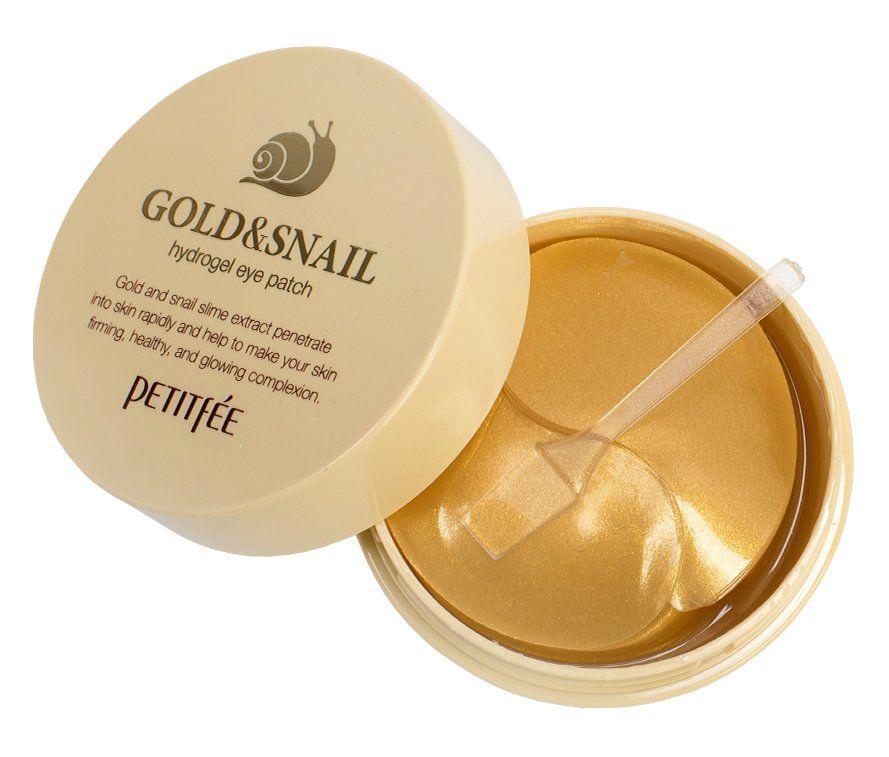 Патчи гидрогелевые с золотом и улиткой Petitfee Gold&Snail Hydrogel Eye Patch - фото 2 - id-p104887092