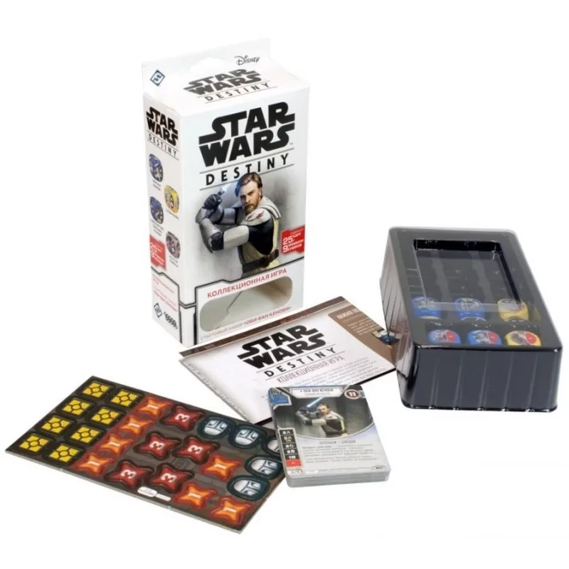 Настольная игра: Star Wars Destiny Стартовый набор Оби-Ван Кеноби | Хоббиворлд - фото 2 - id-p104887128