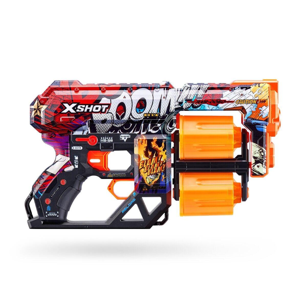 Игрушка Бластер Dread - Boomс 12 стрелами Skins  X-Shot