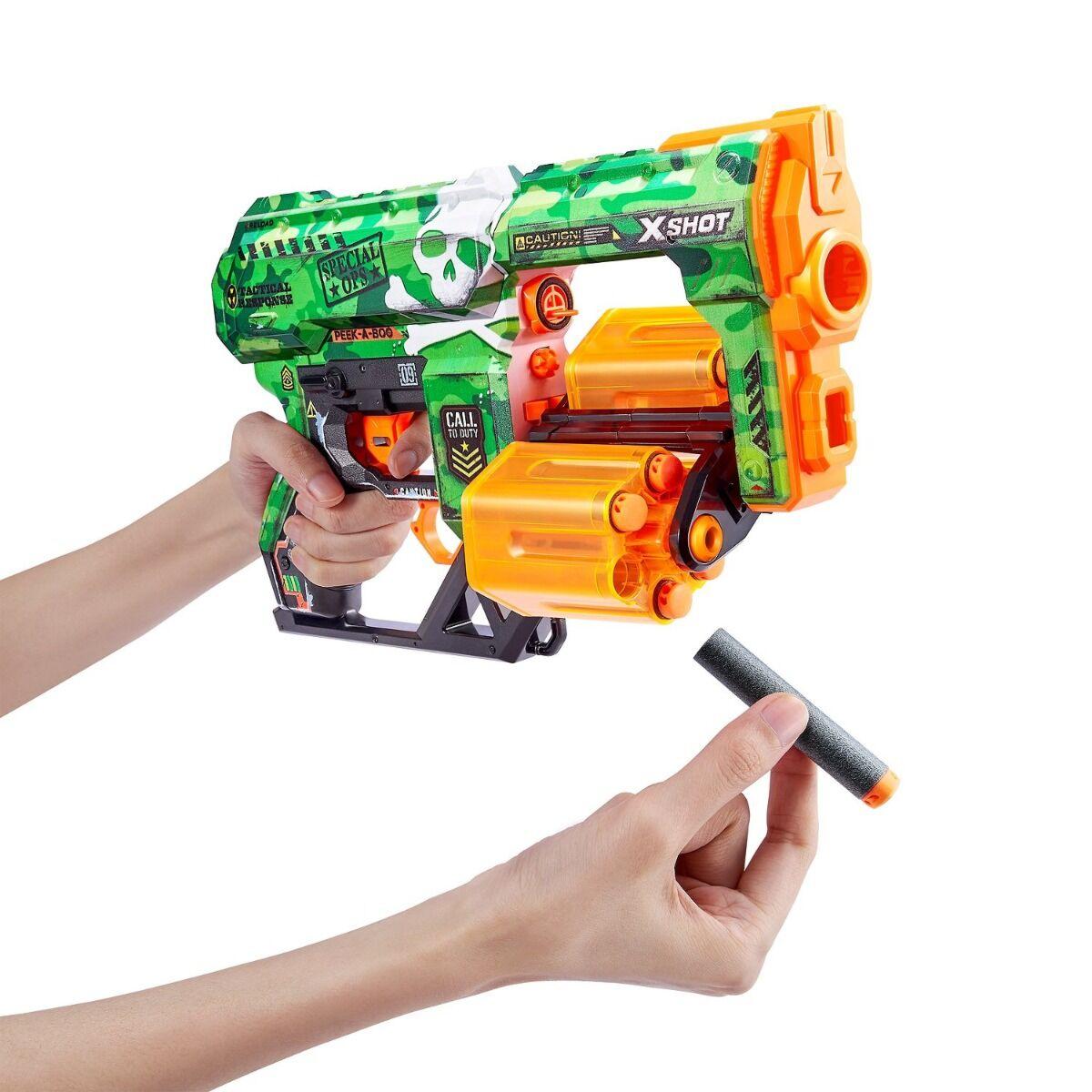 Игрушка Бластер Dread - Camo с 12 стрелами Skins  X-Shot