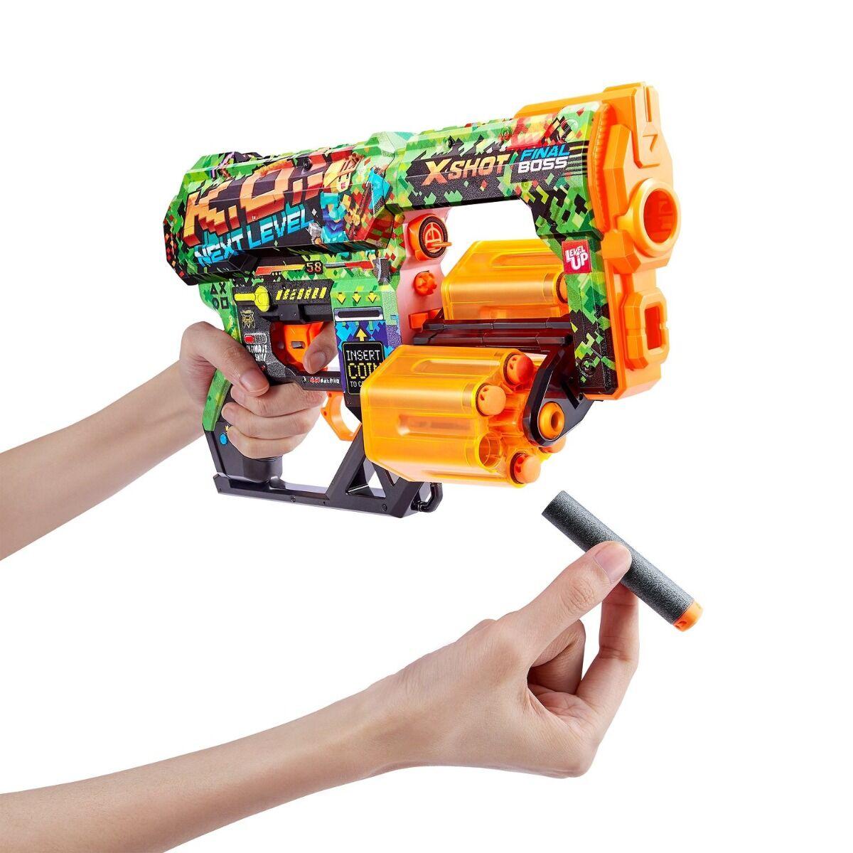 Игрушка Бластер Dread - K.O. с 12 стрелами Skins  X-Shot