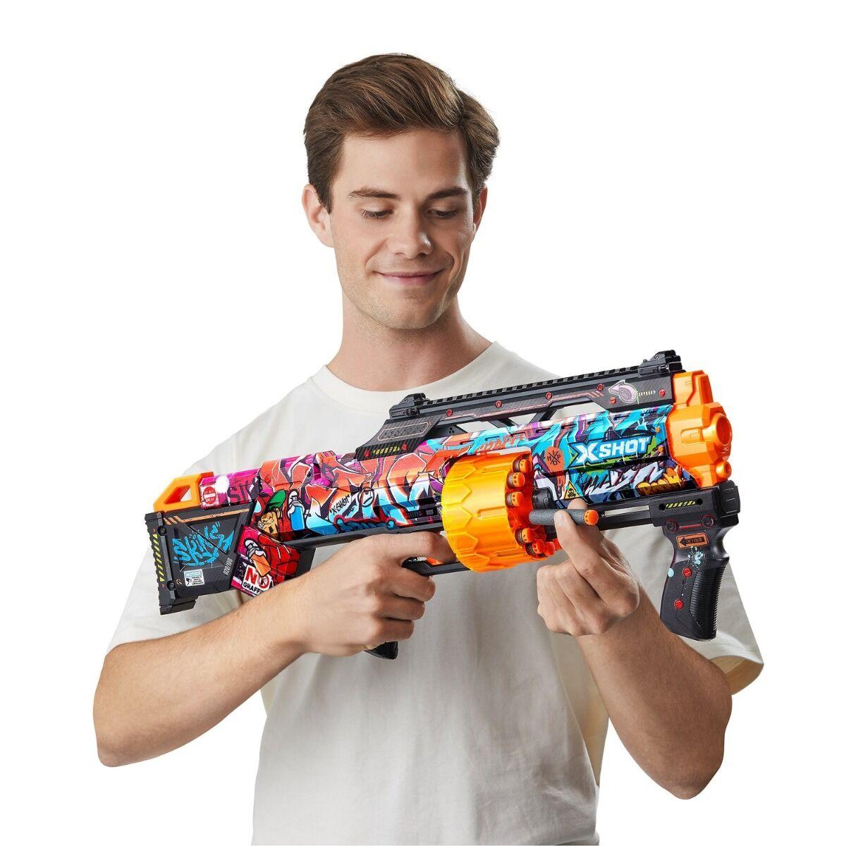 Игрушка Бластер Last Stand - Graffiti с 16 стрелами Skins  X-Shot