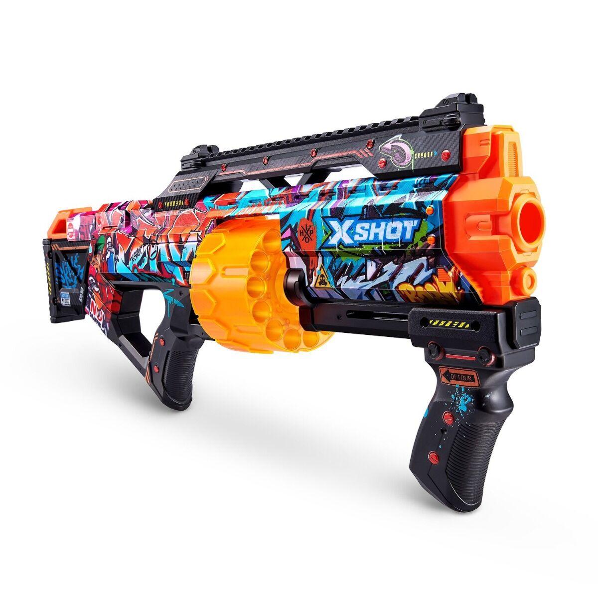 Игрушка Бластер Last Stand - Graffiti с 16 стрелами Skins  X-Shot