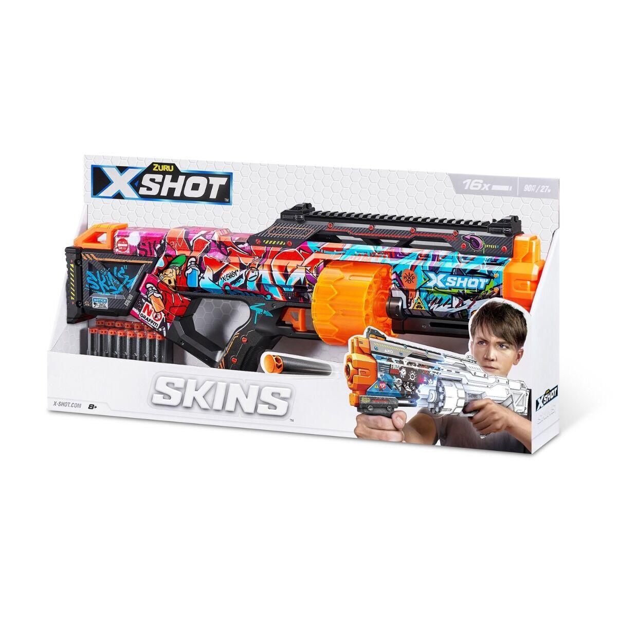 Игрушка Бластер Last Stand - Graffiti с 16 стрелами Skins  X-Shot